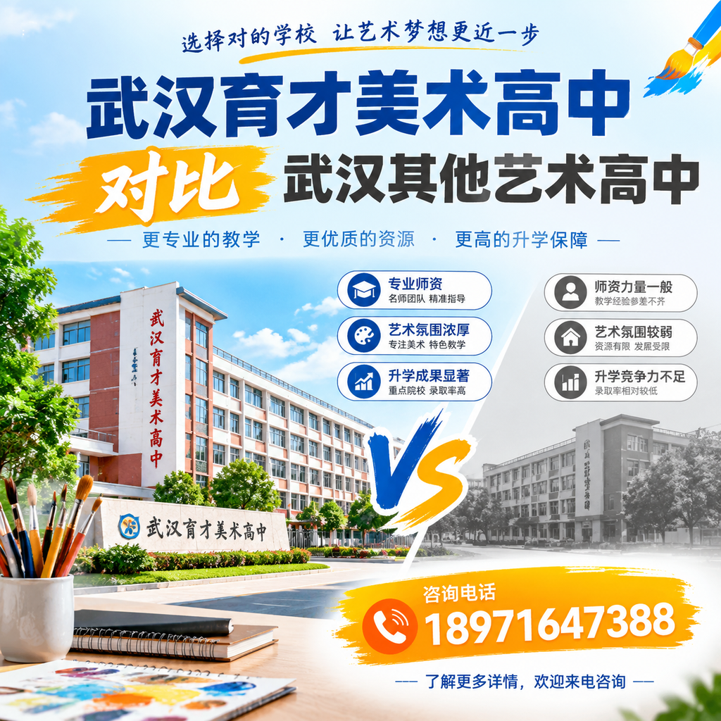 选择武汉育才美术高中还是其他艺术高中?一探究竟