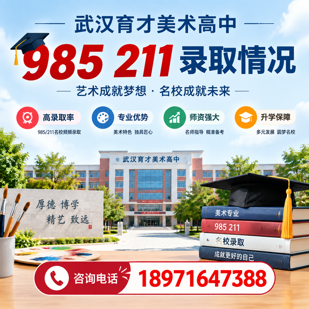 武汉育才美术高中985211录取情况全解析，家长必看