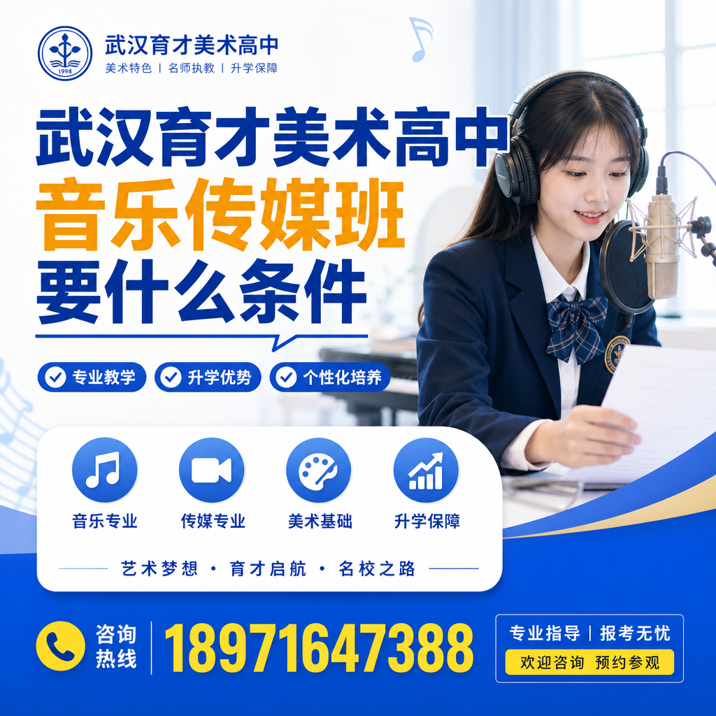 武汉育才美术高中音乐传媒班入学条件与职业前景分析