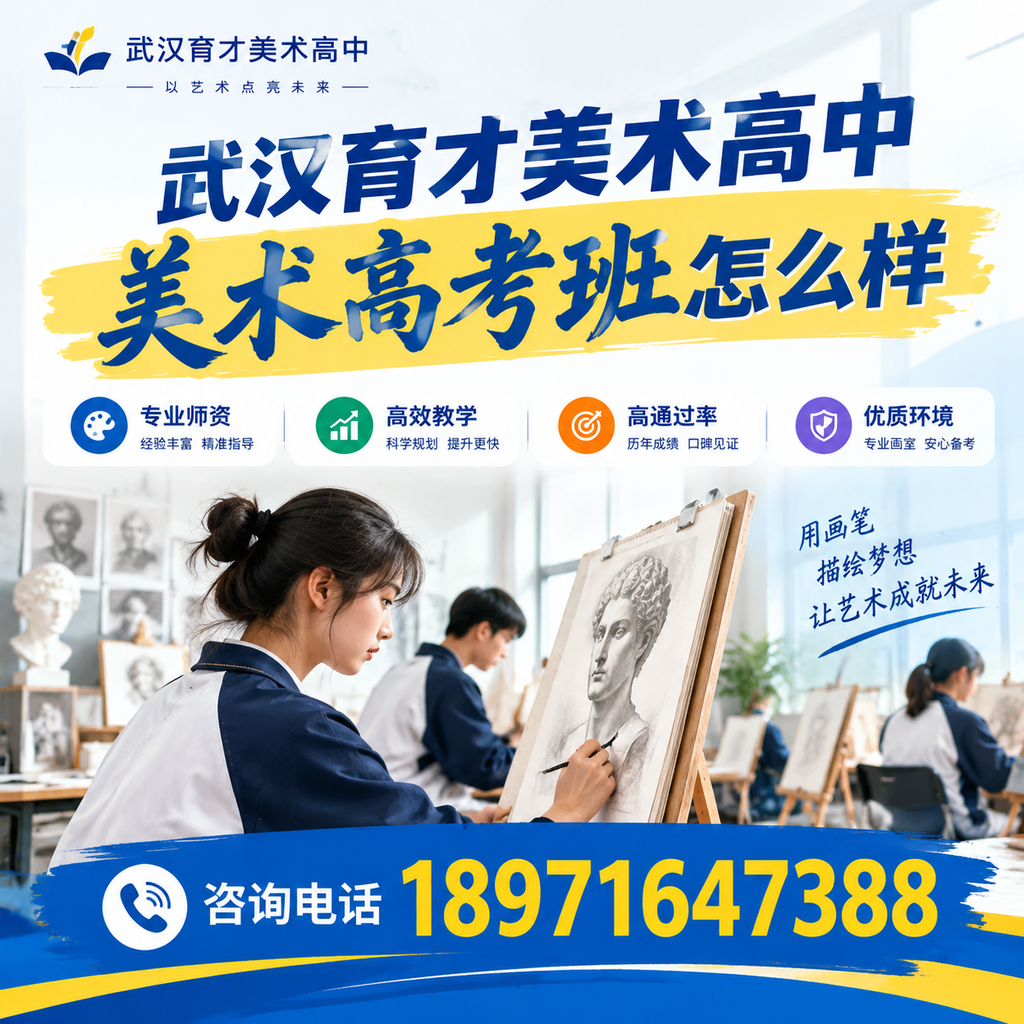 了解武汉育才美术高中美术高考班的备考策略与技巧