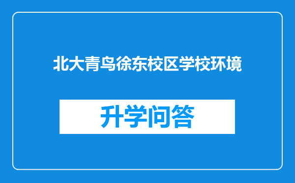 北大青鸟徐东校区学校环境